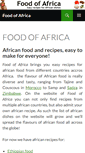 Mobile Screenshot of food-of-africa.com