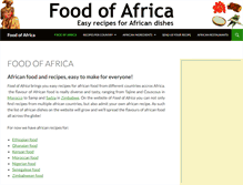 Tablet Screenshot of food-of-africa.com